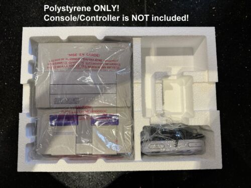 Reproduction Polystyrene (aka Inserts/foam) for Nintendo SNES Console NARROW Box - Picture 4 of 7