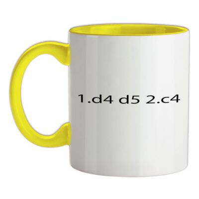 Königinnen Gambit Schachöffnung - Keramiktasse - D4 D5 C4 Meister Königin Brett