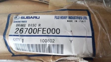 26700FE000 Genuine Subaru WRX STI 2001-2005 rear brake disks