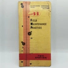 Vintage Bell Systems Maintenance Practices Plant Series Pocket Manual TWX Statio