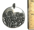 NWOT Or Paz Sterling Silver 925 Large Sunflower  Pendant (NO CHAIN) Israel B Au — photo 3
