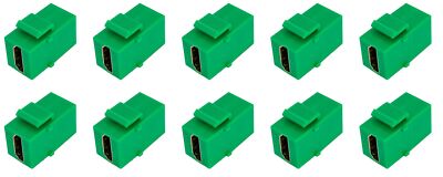 HD Green Keystone Adapter Coupler F/F [10 Pack] | eBay
