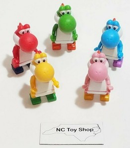 5 Rare KNEX Yoshi Mario Kart Nintendo Mini Figures Red Blue Yellow Pink K'NEX | eBay