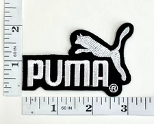 Black & Silver Fashion Embroidered Patch - Iron-on - NEW - Puma