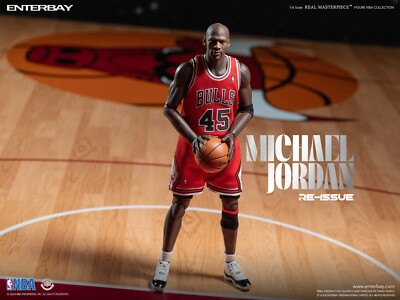 ENTERBAY NBA 1/6 Micheal Jordan I'M Back Bulls #45 & #12 Re