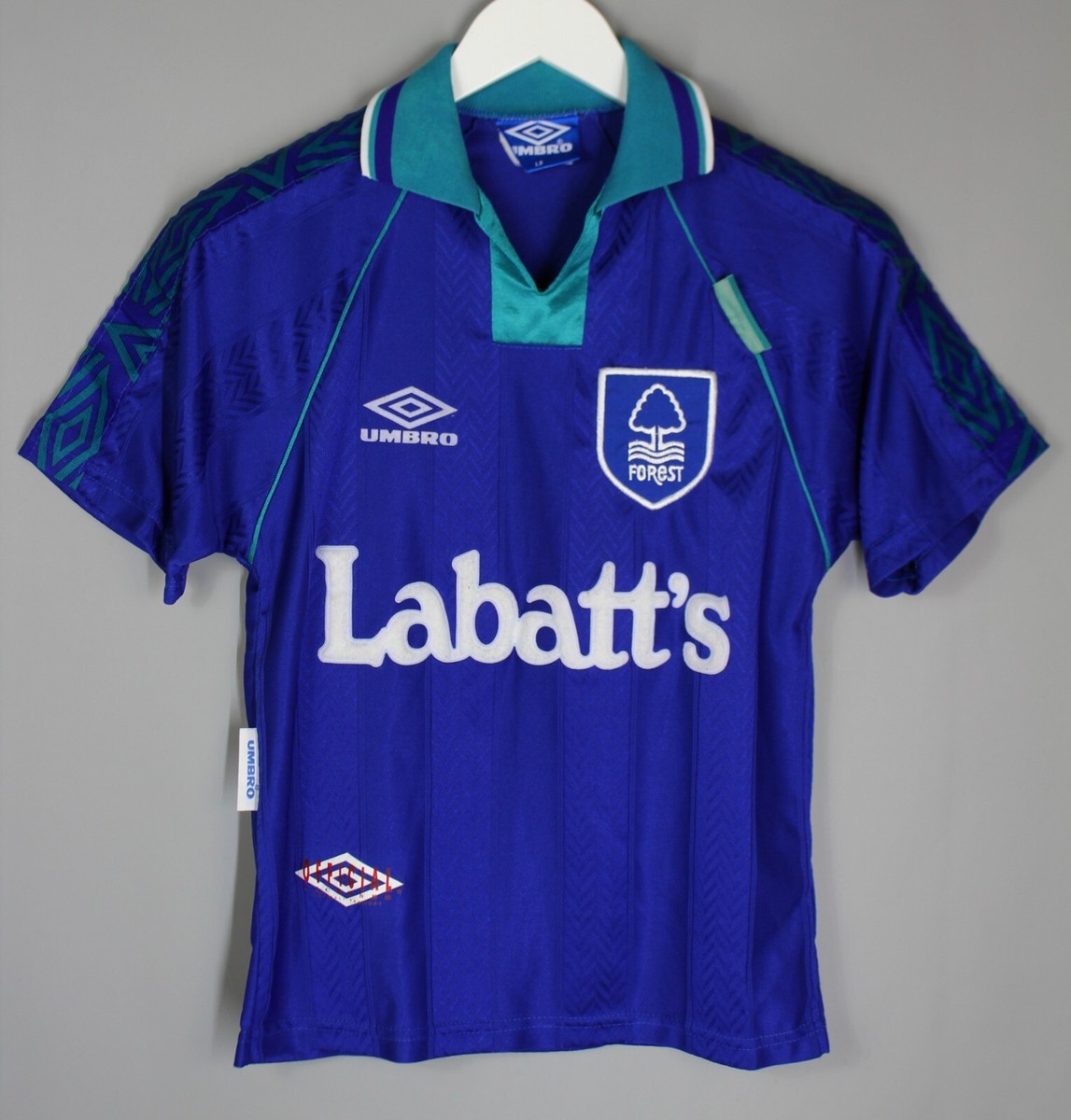 NOTTINGHAM FOREST 1993-1995 AWAY FOOTBALL SHIRT JERSEY UMBRO SIZE