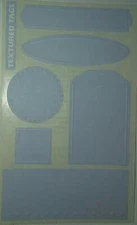 Mrs Grossman Textured Tags TWILIGHT Blue  Stickers Vintage retired 2003