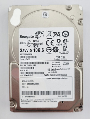 Festplatte Seagate Savvio 10K.6 SAS - 300GB - 10000RPM - Intern