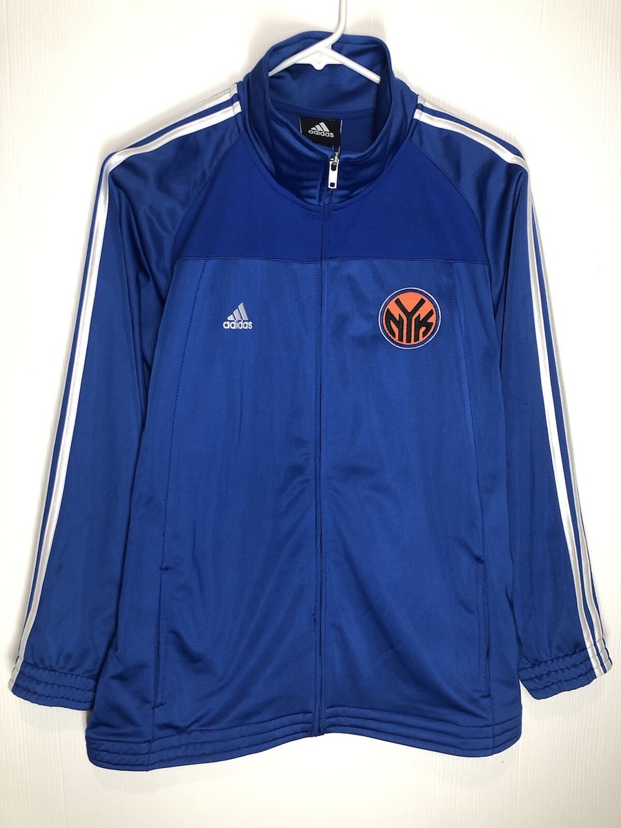 adidas New York Knicksジャケット選手用ウォームアップウェア New York Knicks adidas Blue On-Court Warm-Up Jacket XL | eBay