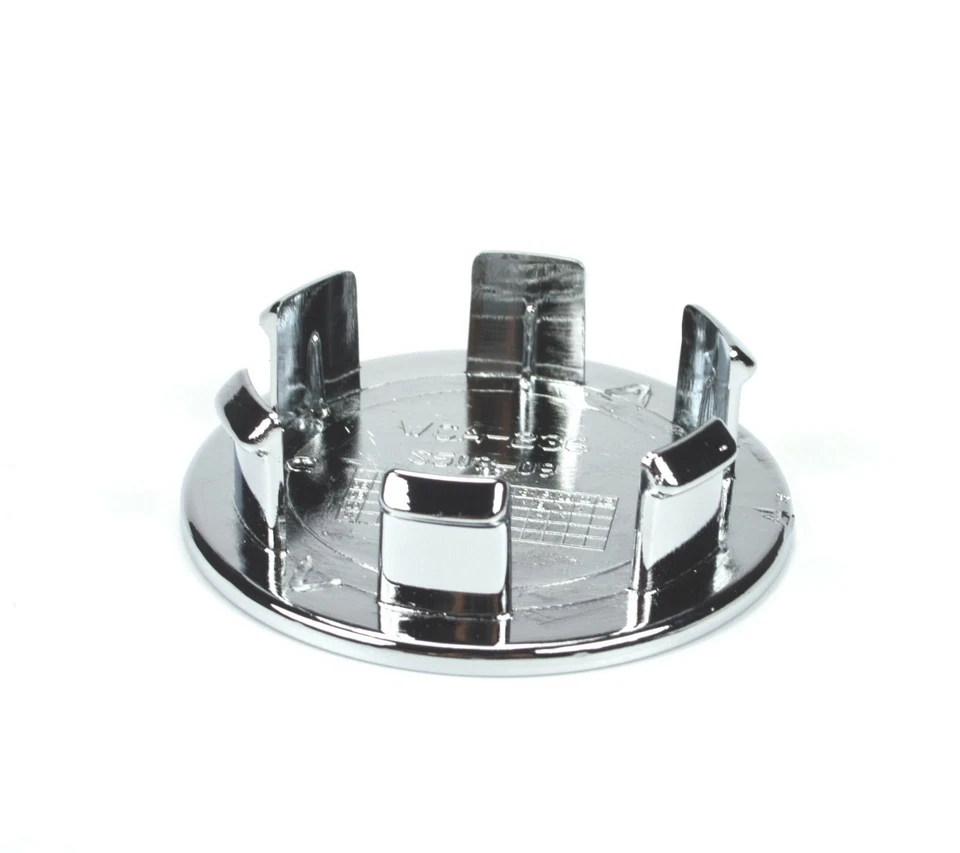 4 Tapacubos centrales cromados de 2-9/16" nuevos para Buick Cadillac Chevy GMC Hyundai Foto 3 de 4