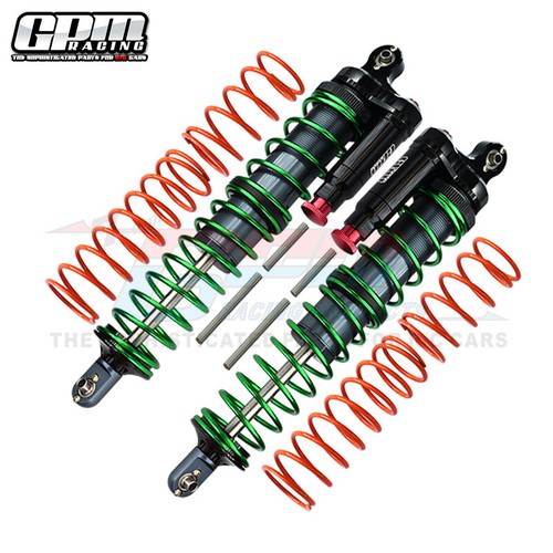 GPM Al Front/Rear L-Shape Piggy Back Adjustable Spring Dampers For TRAXXAS 1/5 - Picture 4 of 12