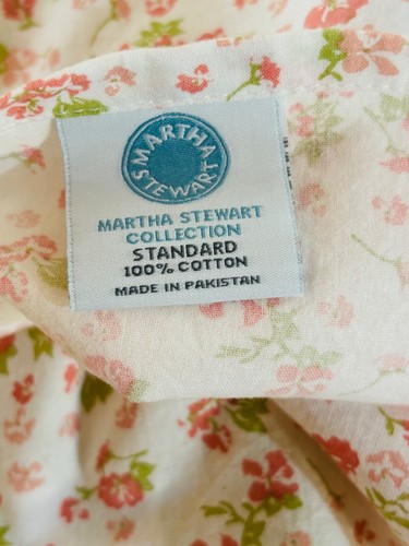 Martha Stewart Floral Standard Pillow Shams Beautiful Watercolor Reversible - Picture 13 of 14