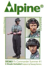 ALPINE MINIATURES 1:35 SET 35263 WWII GERMAN PANZER COMMANDER SUMMER 1