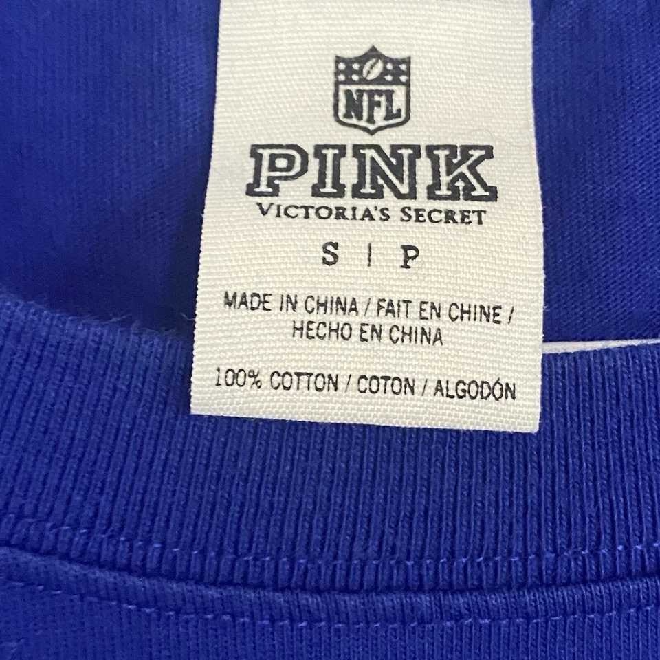 VICTORIAS SECRET розовый NFL Нью-Йорк GIANTS толстовка ограниченного тиража размер маленький - Изображение 4 из 4