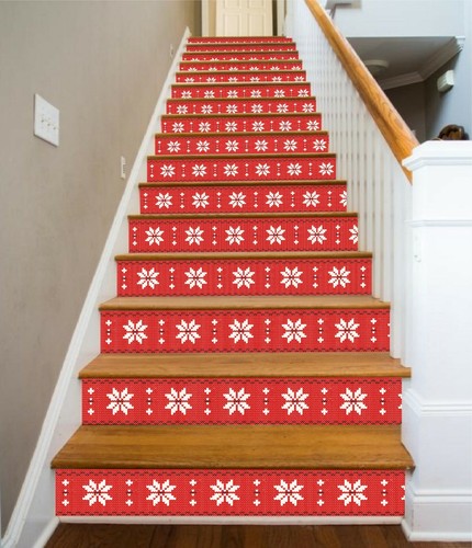 Stickers 3D Blanc Marbre Pour Marches D'escalier – NA116, Déco Murale Adhésive