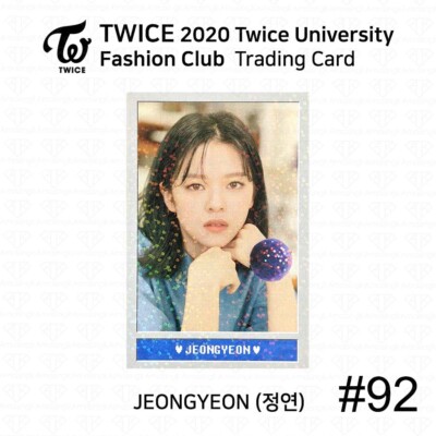 TWICE 2020 University Fashion Club Trading Card Photocard