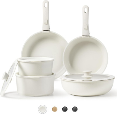 Pots and Pans Set Non Stick, Cookware Sets, 11Pcs Kitchen Set, Oven/Fridge Safe,