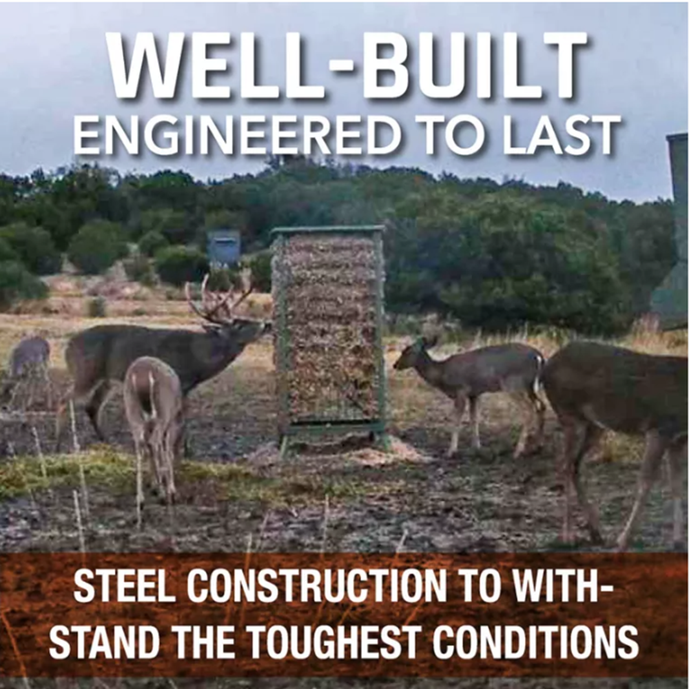 Treeline FDRC300AS Weatherresistant 350lb. Cottonseed Deer Feeder eBay