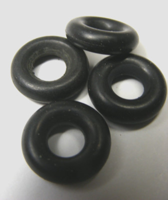Dinky Toy #10 Smooth Medium Truck Tires 17mm  Black (4 ea)