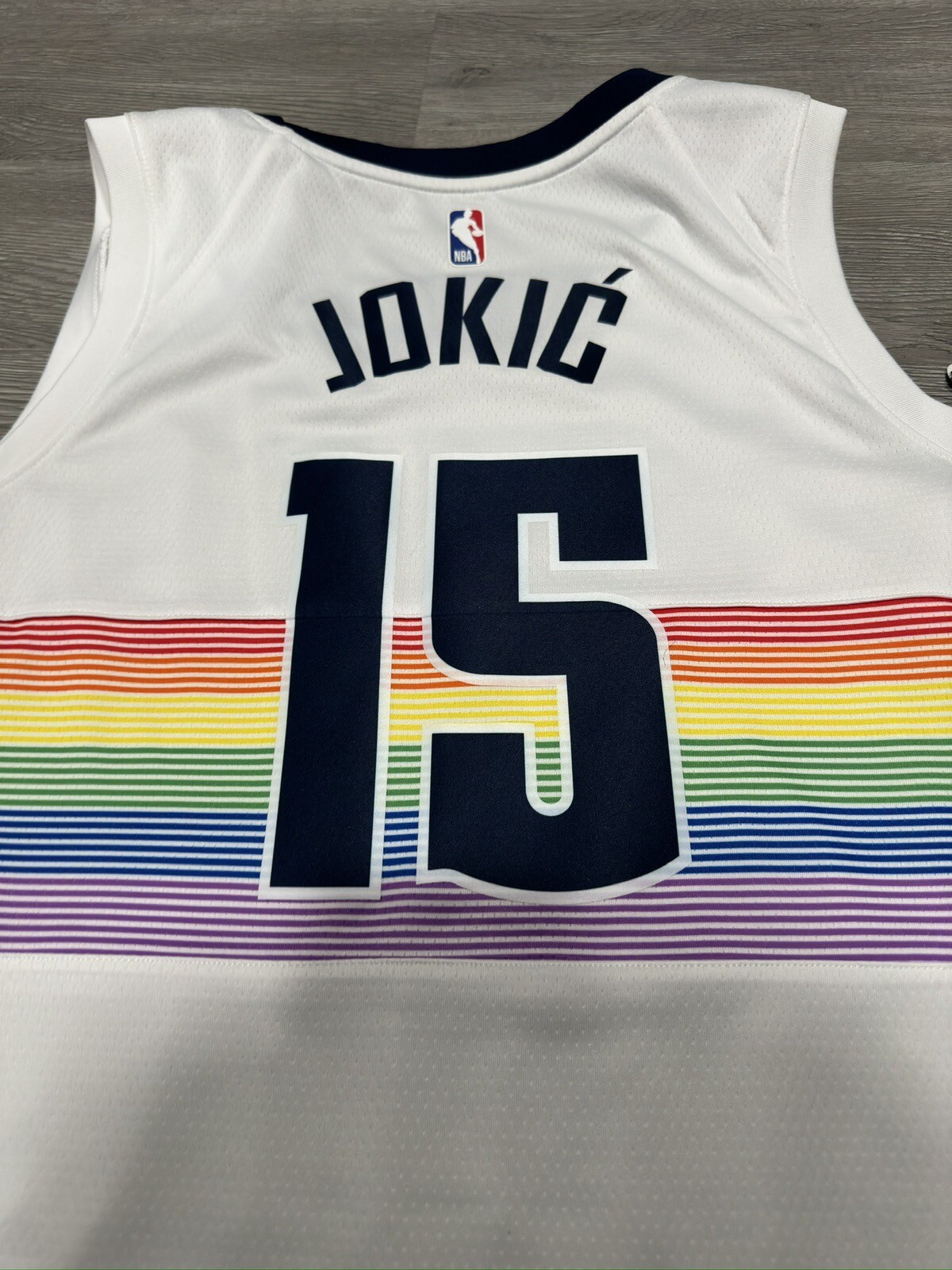 Basketball Nikola Jokic Jersey Rainbow Denver Nuggets Nike City