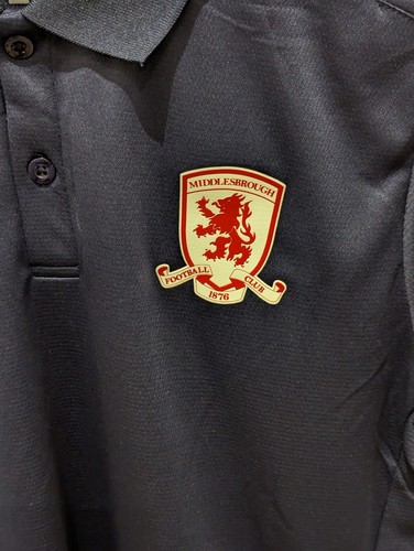 Official Middlesbrough Navy Polo Shirt New With Tags Size Small - Picture 4 of 7