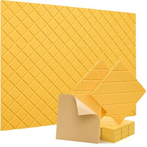 12 Pack Soundproof Wall Panels Self-Adhesive,Acoustic Panels,Sound Absorbing - Picture 1 of 6