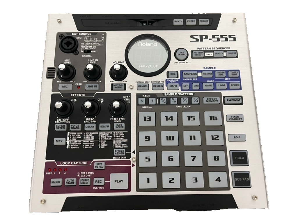 Roland SP-555 サンプラー Roland SP-555 Digital DJ Turntable Creative Sampler for sale