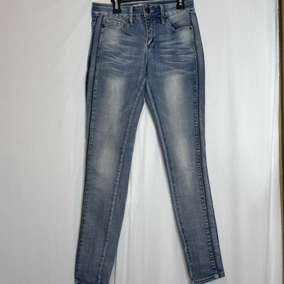 Lola Jeans  Blair LBD Mid Rise Skinny Jeans  Leg Stripe 4 Way Stretch