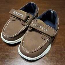 Nautica Brand Kids Brown Deck Shoes Toddler Sz 5