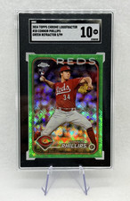 Connor Phillips 2024 Topps Chrome Logofractor Green Refractor #20 SGC 10 GM 5/99