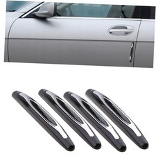 4PCS Car Door Edge Guards, Anti-Scratch Car Door Protector Trim Strip Black