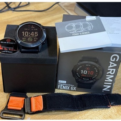 Dlc Fenix 6x Solar Titanium Garmin Fenix 6X Pro Solar Ultimate