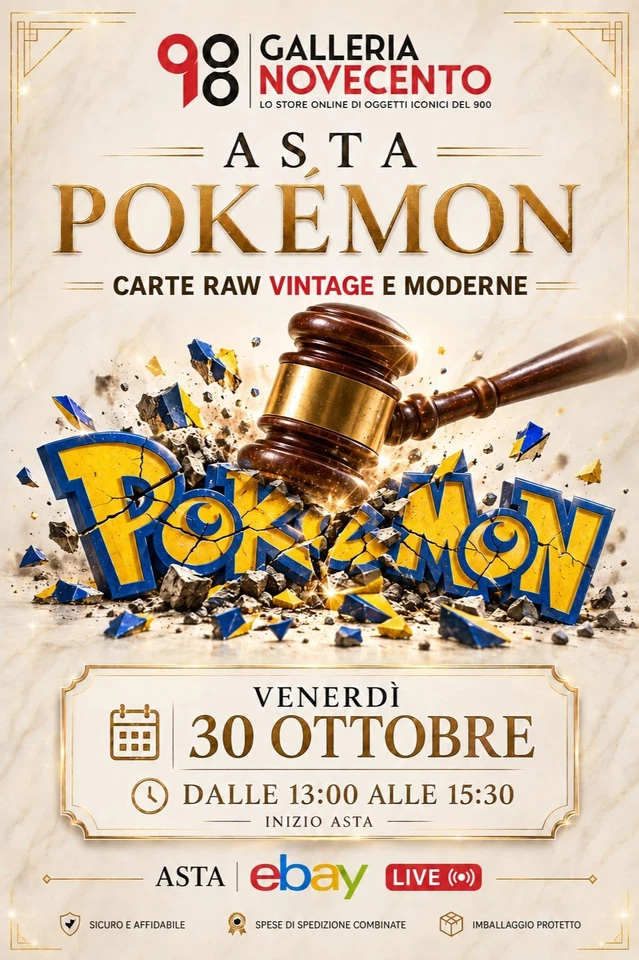 Asta Pokémon carte vintage & moderne da 1€!