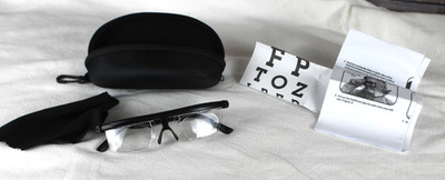 Dial Adjustable Glasses Variable Focus For Reading Distance Vision Eyeglasses