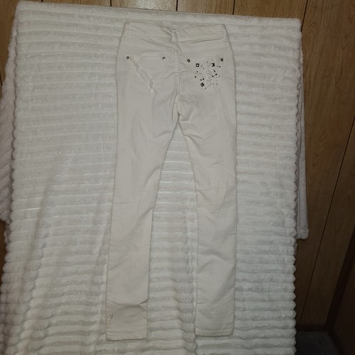 NEW JW Maxx / JW White Distressed Denim Jeans Pants Size 1 NWT - Picture 2 of 4