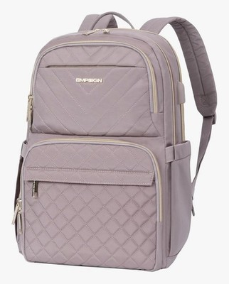 15.6 Inch Laptop Backpack for Women Work Bag Fashion with USB Port, Waterproof