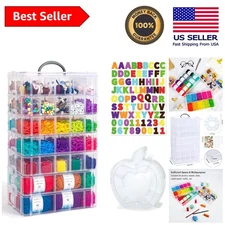 Durable 7-Layer Storage Organizer with 70 Adjustable Compartments - Kids & Arts