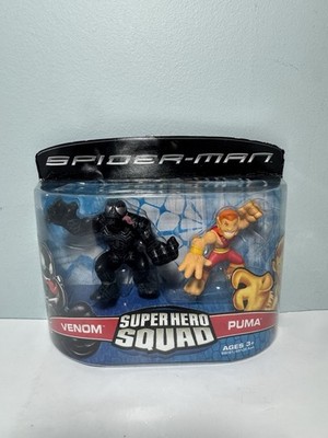 RARE SEALED Marvel Super Hero Squad Wave 4: VENOM & PUMA Spider-Man Villains