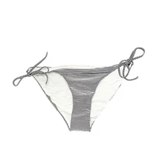 Onia Women’s Bikini Swimsuit Bottom Striped Black/White Tie Sides Size M NEW