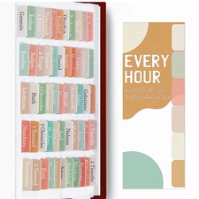 Bible Tabs for Women and Men,Bible Study Journaling Supplies,66 Old and New T...