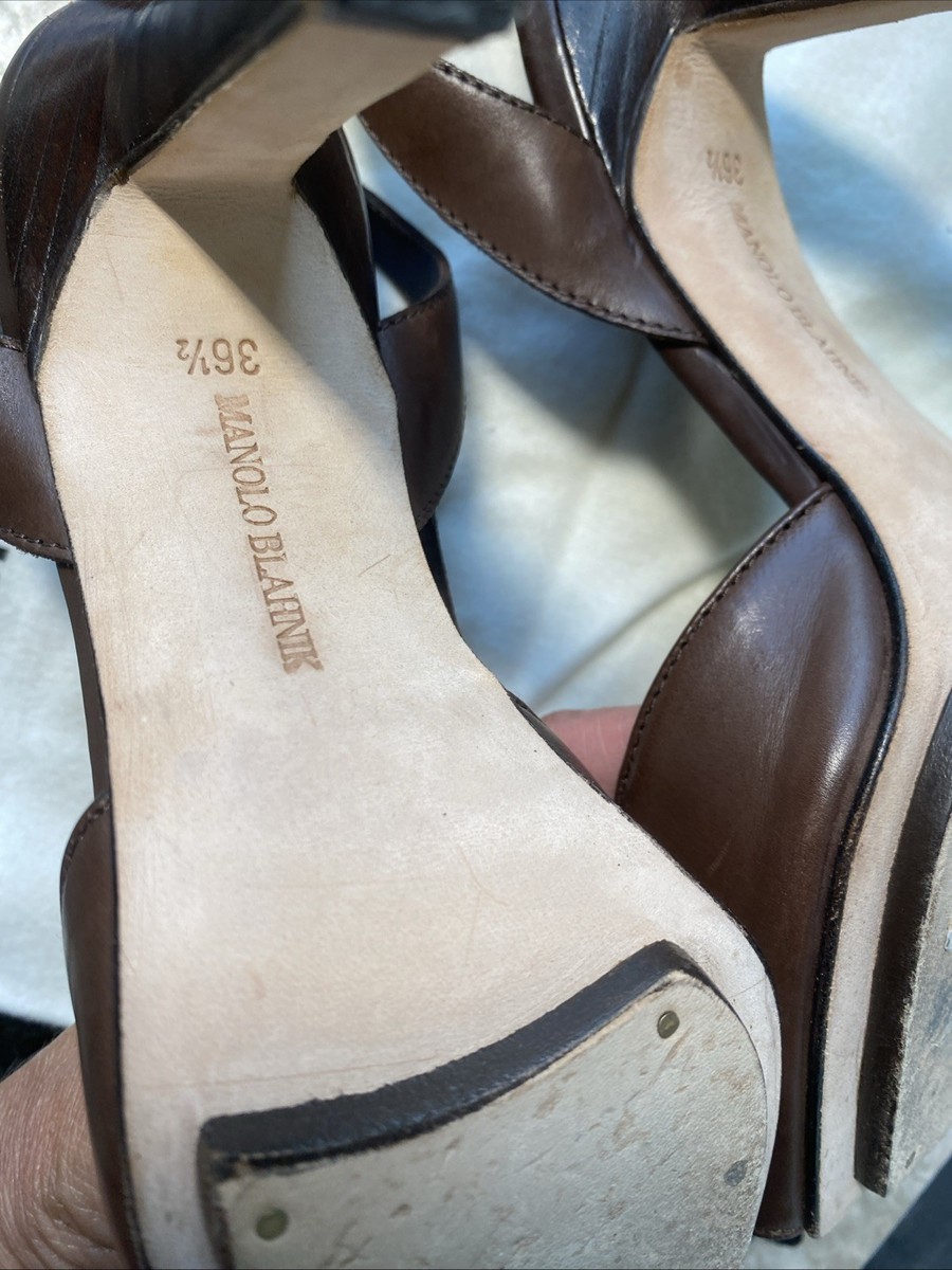 Manolo Blahnik (36.5) ヒール MANOLO BLAHNIK Heels 36.5 6.5 Vintage Old Money Quiet Luxury Peep