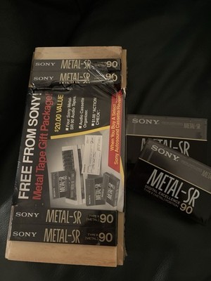 Lot of 6 Sony METAL-SR 90 Type IV Metal 90 min Recordable Cassettes (Gift Pack)