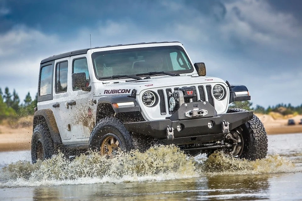 Warn 102145 Rock Crawler BUMPER JEEP FRONT Foto 2 de 3