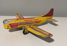 VINTAGE WYANDOTTE 1940'S TIN LITHO AMERICAN AIRWAYS NC 220 AIRPLANE