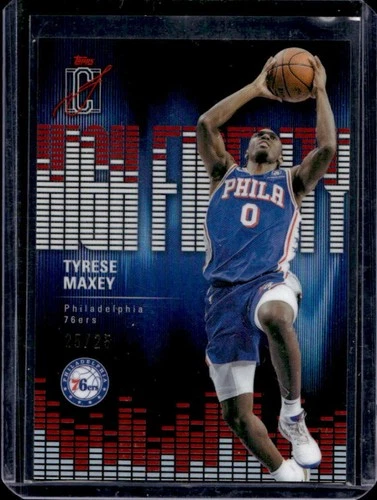 2025 Topps Signature Tyrese Maxey Red (RAW)