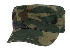Distressed Washed Vintage Army Cap Military Style Hat One Size Camo