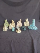 Mr. Sandman & Deco Cast Real Sand Castle Lot of 11
