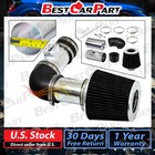 BCP BLACK For 2007-2011 Acura RDX 2.3L DOHC Turbo Ram Air Intake Kit + Filter