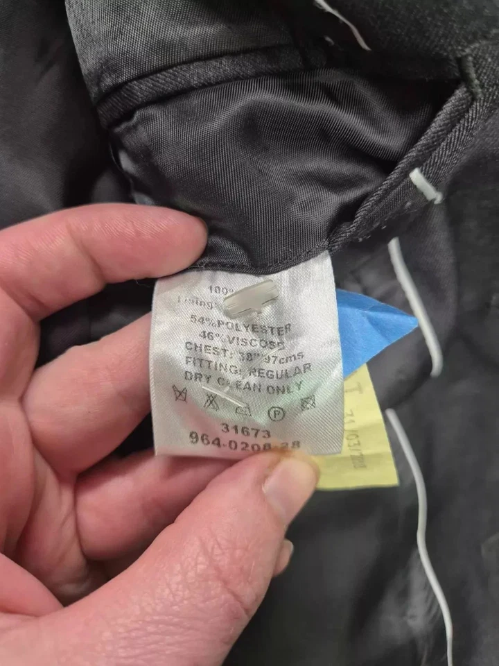 Jaqueta Lanificio F.LLI Cerruti cinza lã masculina tamanho Reino Unido: 38 - Imagem 3 de 4