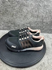 Timberland Pro Shoes Womens Size 8.5 Wide Radius Composite Toe Work Black Rose